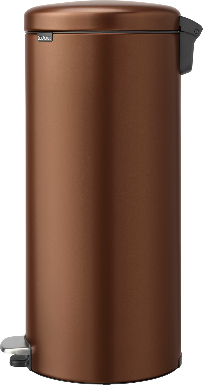 Brabantia NewIcon Treteimer 30 Liter Warm Bronze rechte seite