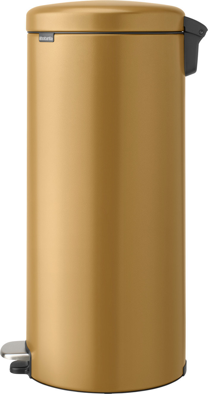 Brabantia NewIcon Treteimer 30 Liter Warm Gold rechte seite