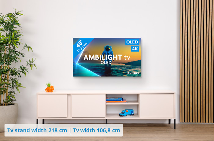 Philips Ambilight 48 inches OLED810 4K (2025) visual Coolblue 1