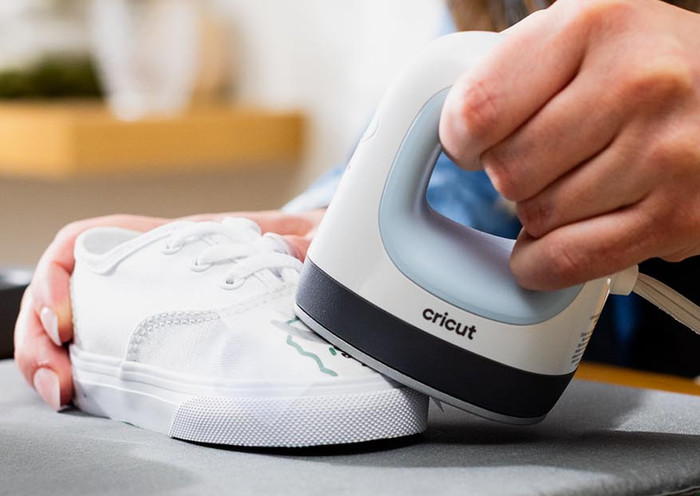 Cricut EasyPress Mini produkt in gebrauch