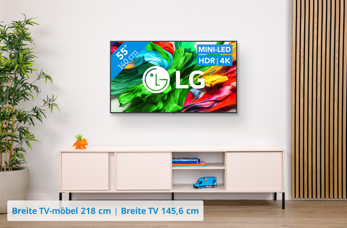 LG 55" QNED85 Mini-LED 4K (2025) visuelles Coolblue 1