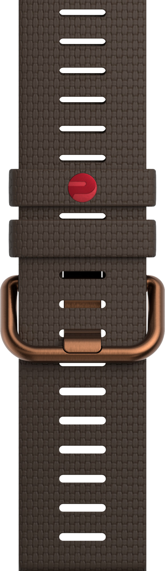 Polar Silikonarmband Braun 22 mm rückseite