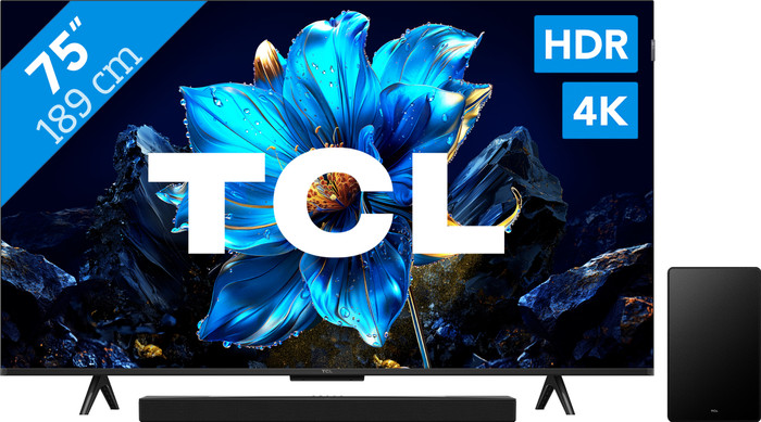 TCL 75 Zoll QLED P71K 4K (2025) + TCL Q75H Main Image