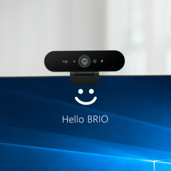 Logitech Brio 4K Webcam product in use