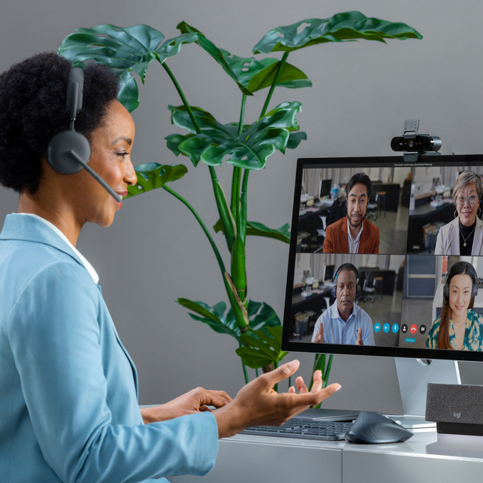 Logitech Brio 4K Webcam product in use