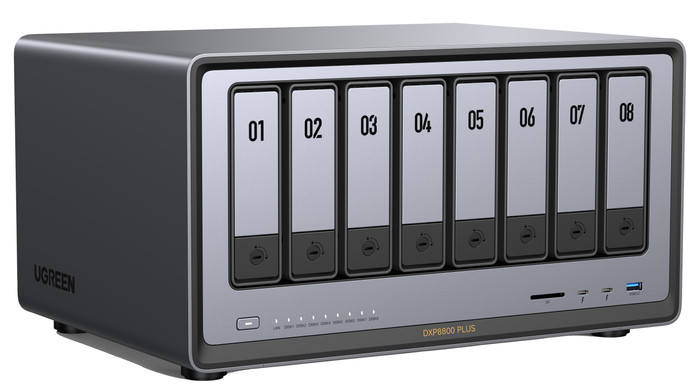 UGREEN NASync DXP8800 Plus linke seite