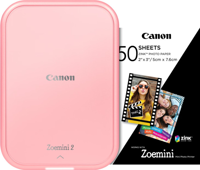 Canon Zoemini 2 Pink + 50 Sheets Photo Paper Main Image