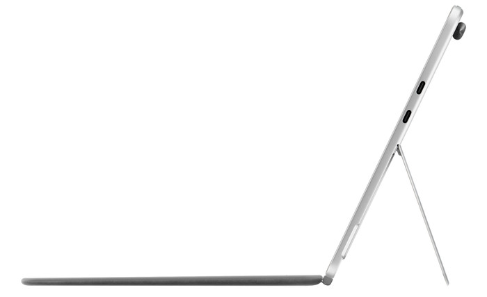 Microsoft Surface Pro Keyboard 12 Zoll Platin/Slate QWERTZ rechte seite