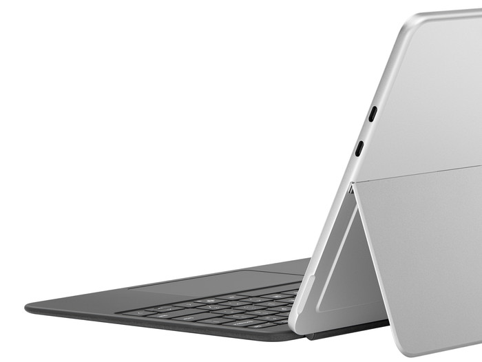 Microsoft Surface Pro Keyboard 12 Zoll Platin/Slate QWERTZ rückseite