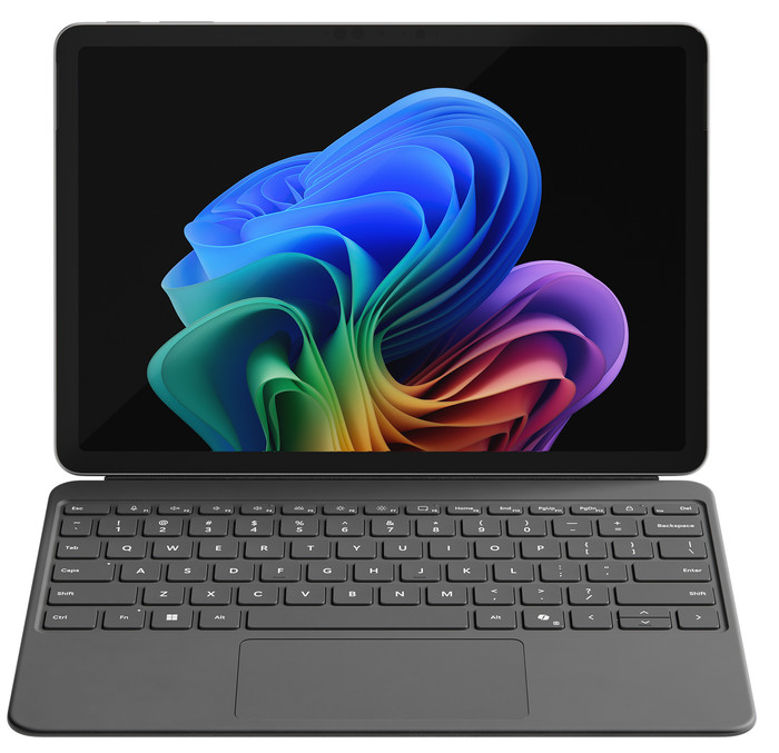 Microsoft Surface Pro Keyboard 12 Zoll Platin/Slate QWERTZ produkt in gebrauch