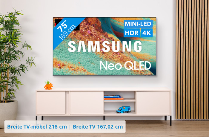 Samsung 75'' Neo QLED QN85F + Samsung HW-B760GF visuelles Coolblue 1