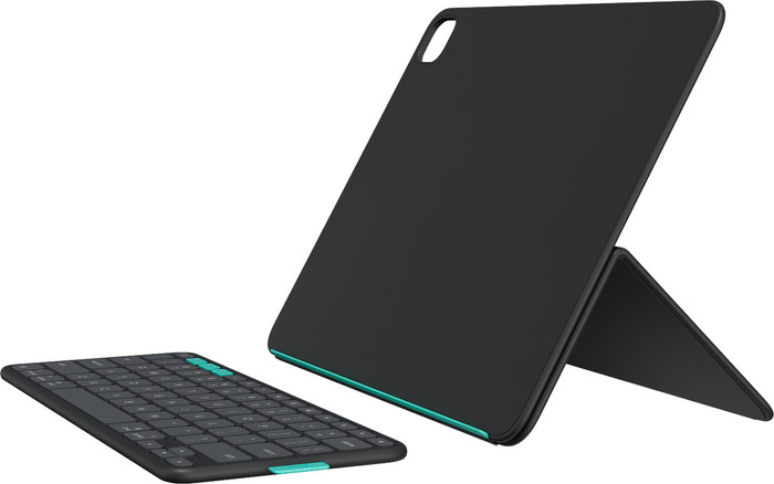 Logitech Flip Folio iPad Pro (2024) / iPad Air (2025) 11 Zoll Tastaturhülle QWERTZ rechte seite