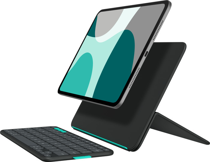 Logitech Flip Folio iPad Pro (2024)/iPad Air (2025) 11 inches Keyboard Cover QWERTZ detail