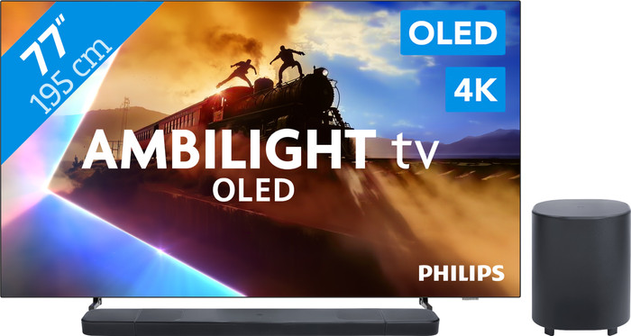 Philips Ambilight 77 inches OLED760 4K (2025) + JBL Bar 1000 M2 Black Main Image