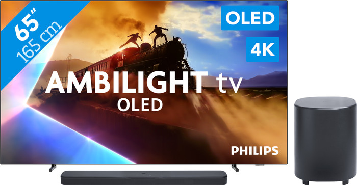 Philips Ambilight 65 inches OLED760 4K (2025) + JBL Bar 500 M2 Black Main Image