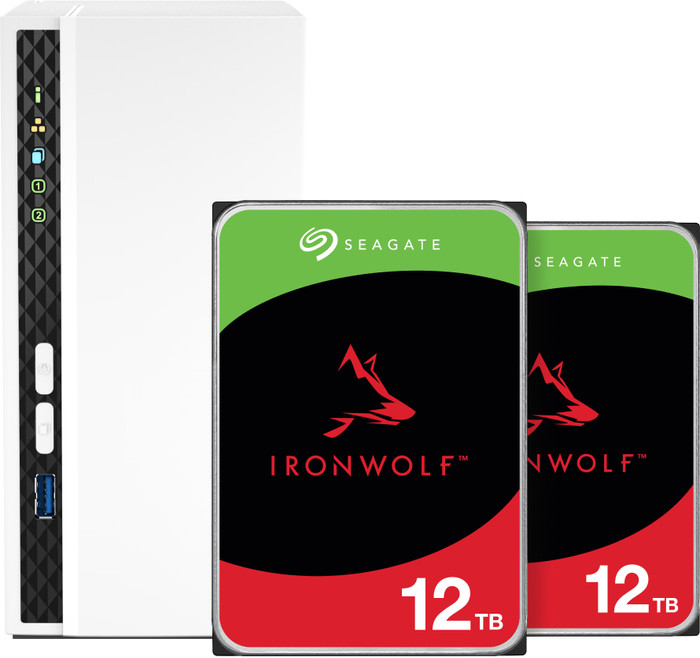 QNAP TS-233 + Seagate Ironwolf 12 TB Doppelpack Main Image
