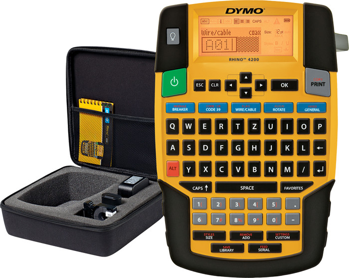 DYMO Rhino 4200 Case Kit Label Printer QWERTZ Main Image