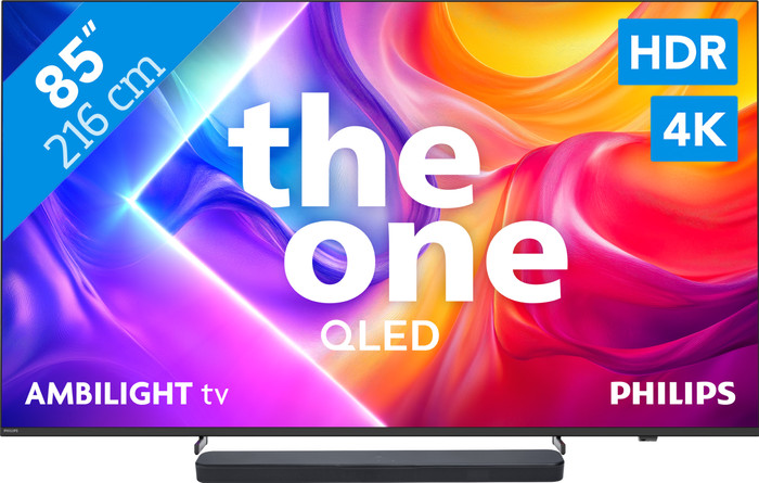 Philips Ambilight 85 inches PUS9000 QLED 4K (2025) + JBL Bar 300 M2 Black Main Image