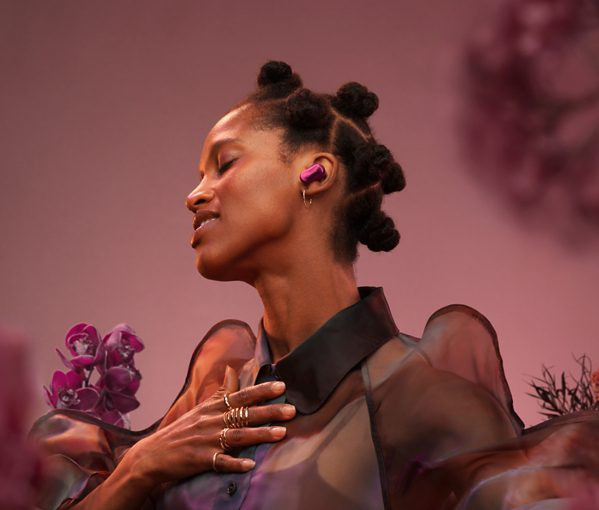 Bose QuietComfort Ultra Earbuds (2nd gen) Red product in use