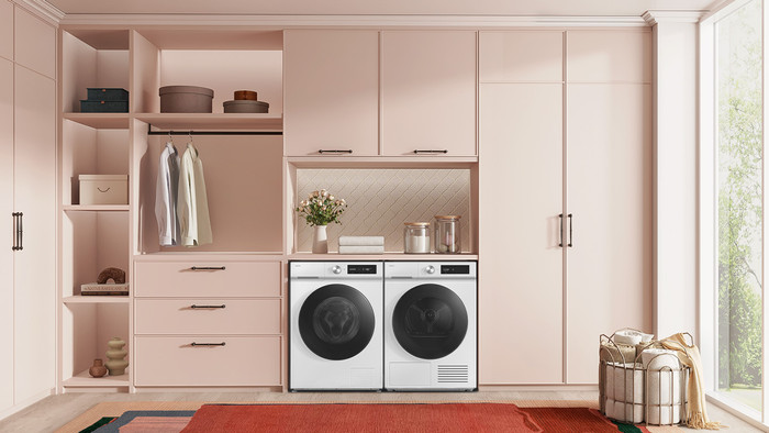 Samsung DV90DB7845GEU3 Bespoke QuickDrive produkt in gebrauch