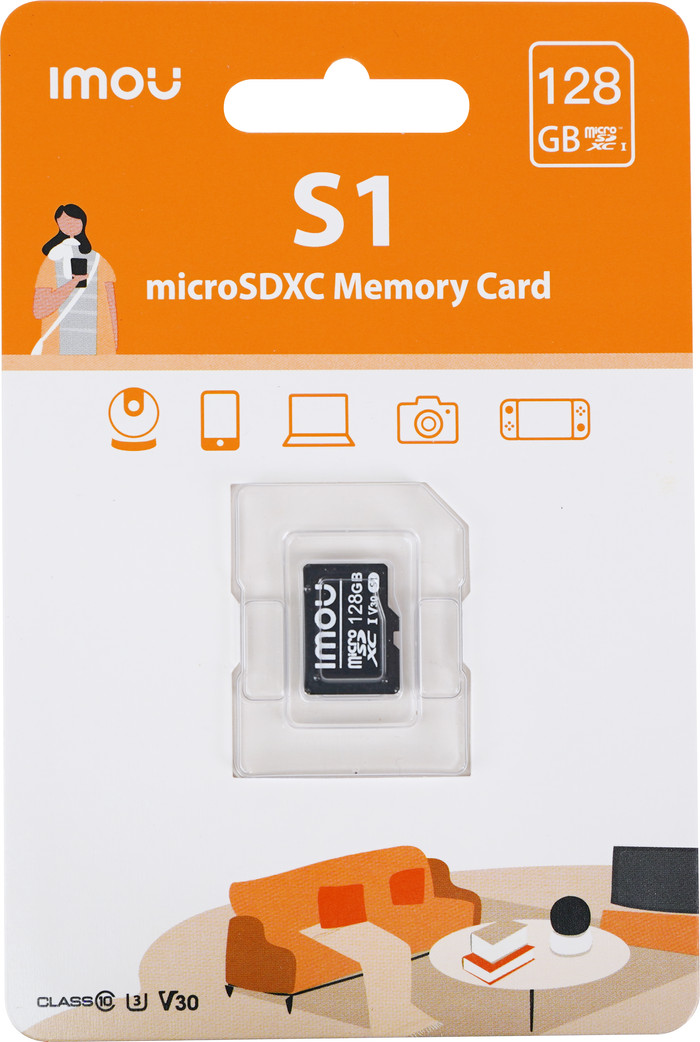 Imou 128GB microSD-Karte verpackung