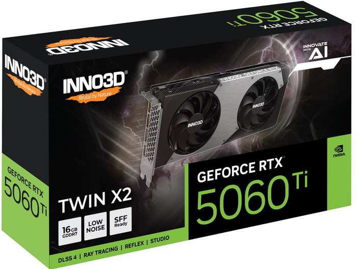 INNO3D GeForce RTX 5060 Ti TWIN X2 16GB verpackung