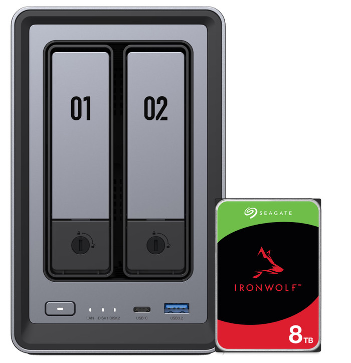 UGREEN NASync DXP2800 + Seagate IronWolf 8TB Main Image