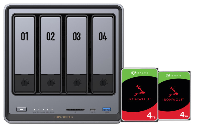UGREEN NASync DXP4800 Plus + Seagate Ironwolf 4TB Doppelpack Main Image