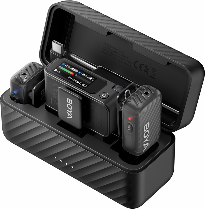 Boya Boyamic 2 + Lavalier Mikrofon (2x) innen