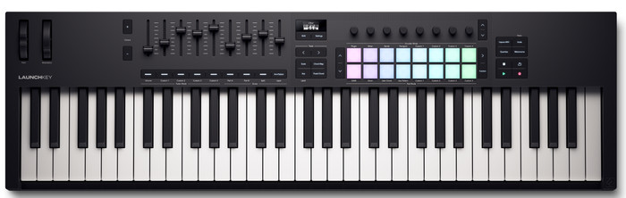 Novation Launchkey 61 Schwarz vorne