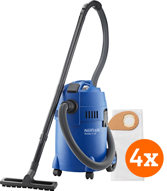 Nilfisk Buddy II 18 T + Nilfisk Staubsaugerbeutel für Buddy II (4x) Main Image