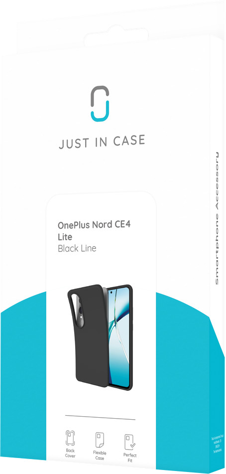 Just in Case Soft Design OnePlus Nord CE 4 Lite Back Cover Black packaging