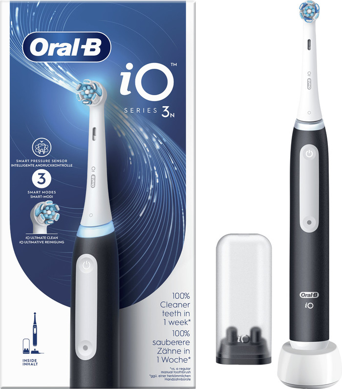Oral-B iO 3N Schwarz Vorteilsset verpackung