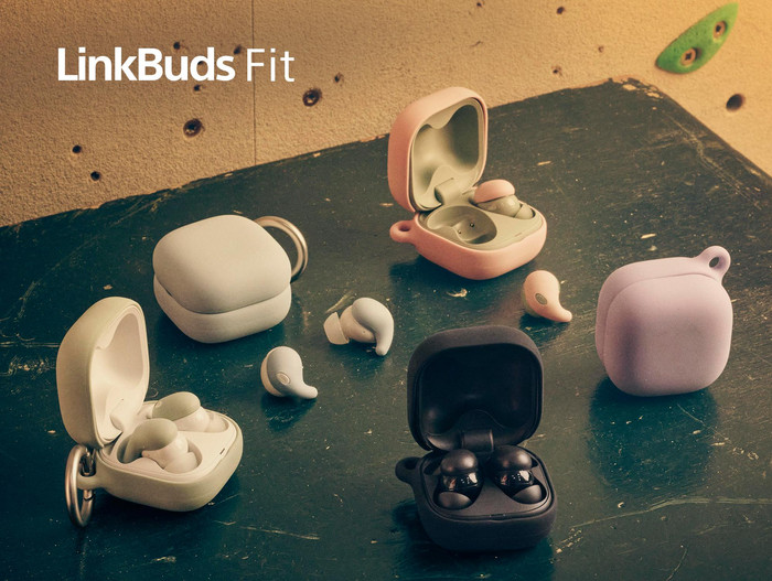 Sony LinkBuds Fit Rosa produkt in gebrauch