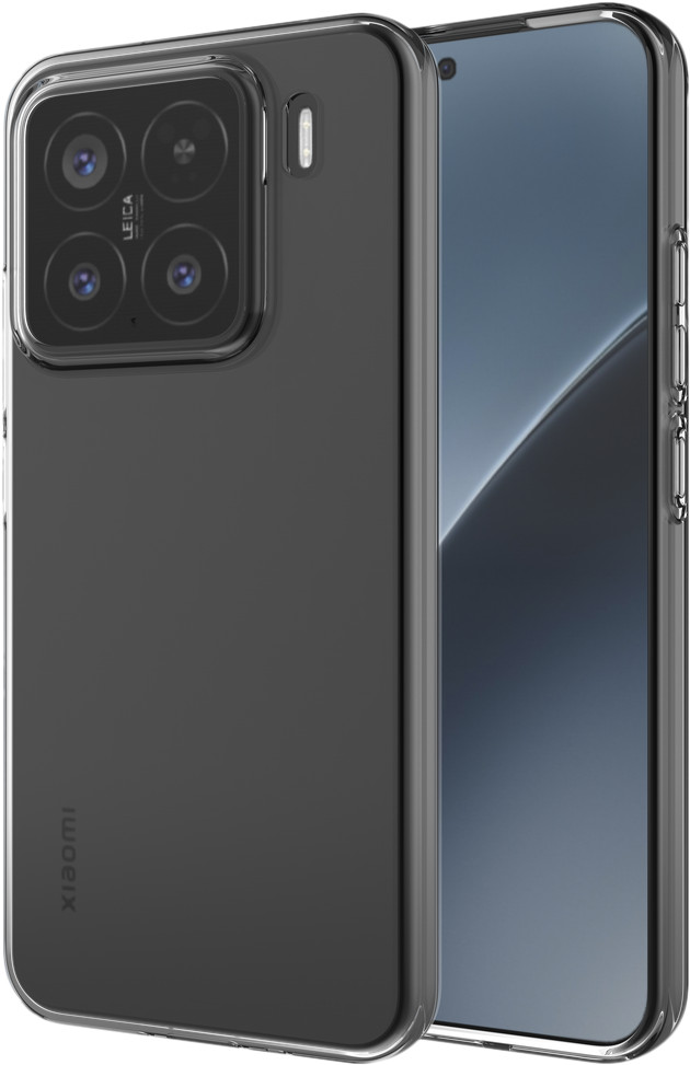 Just in Case Soft Design Xiaomi 15 Back Cover Transparent front