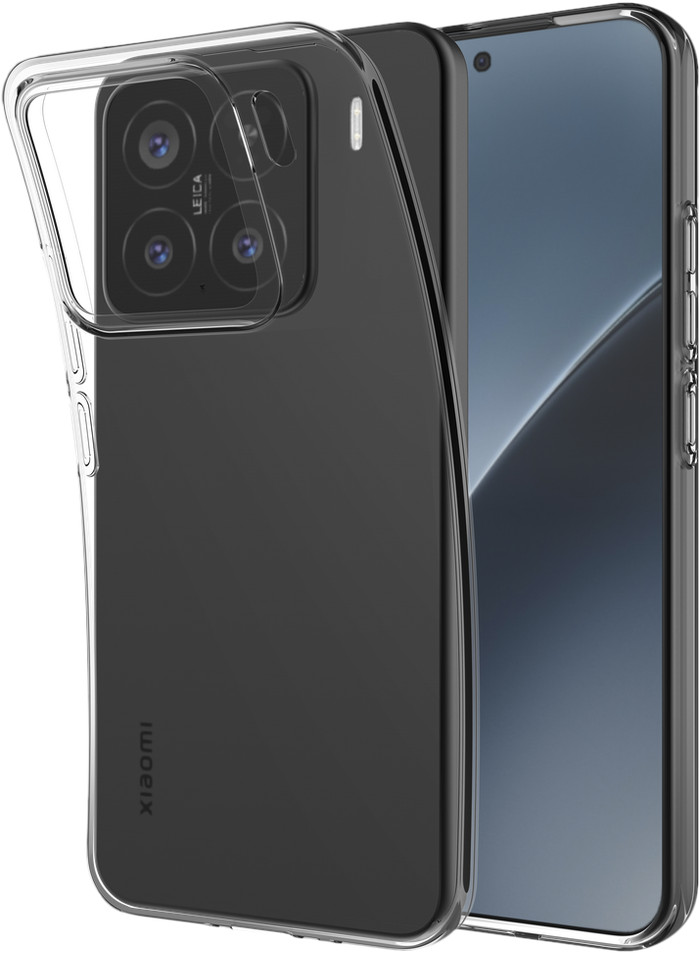 Just in Case Soft Design Xiaomi 15 Back Cover Transparent front