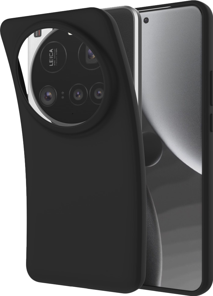 Just in Case Soft Design Xiaomi 15 Ultra Backcover Schwarz vorne