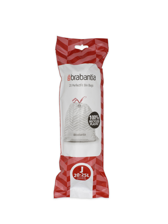 Brabantia Müllbeutel Code J - 20-25 Liter (120 Stück) vorne