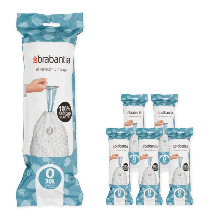 Brabantia Müllbeutel Code O - 30 Liter (120 Stück) Main Image