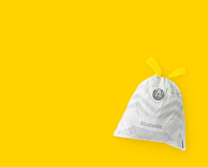 Brabantia Müllbeutel Code A - 3 Liter (120 Stück) vorne