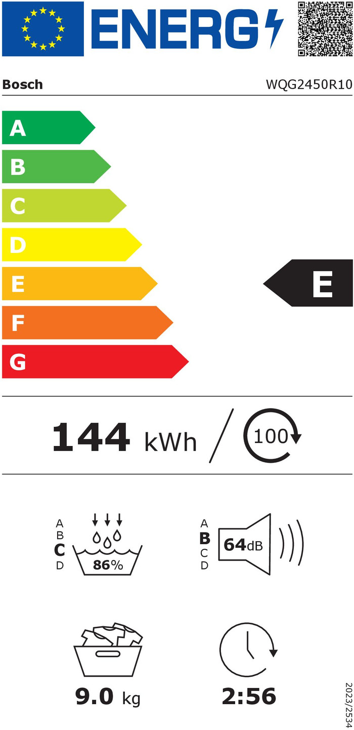 Bosch WQG2450R10 energy label