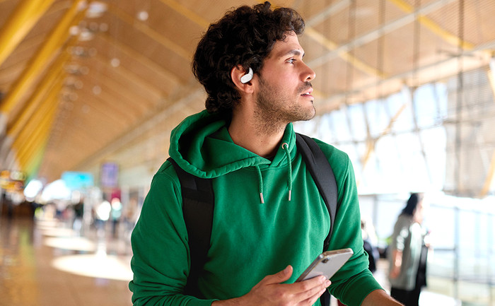 JBL Sense Lite White product in use