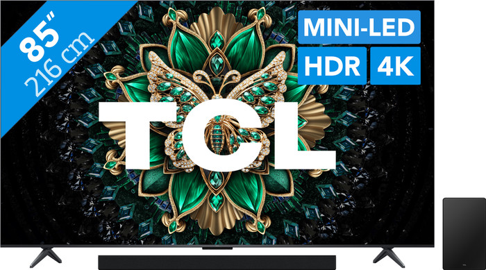 TCL 85 inches QD Mini-LED C61K 4K (2025) + TCL Q75H Main Image