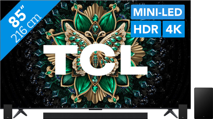 TCL 85 Zoll QD Mini-LED C61K 4K (2025) + TCL Q85H PRO Main Image