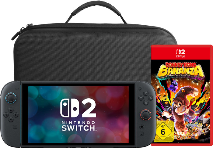 Nintendo Switch 2 + Donkey Kong Bananza + BlueBuilt Reisehülle Main Image