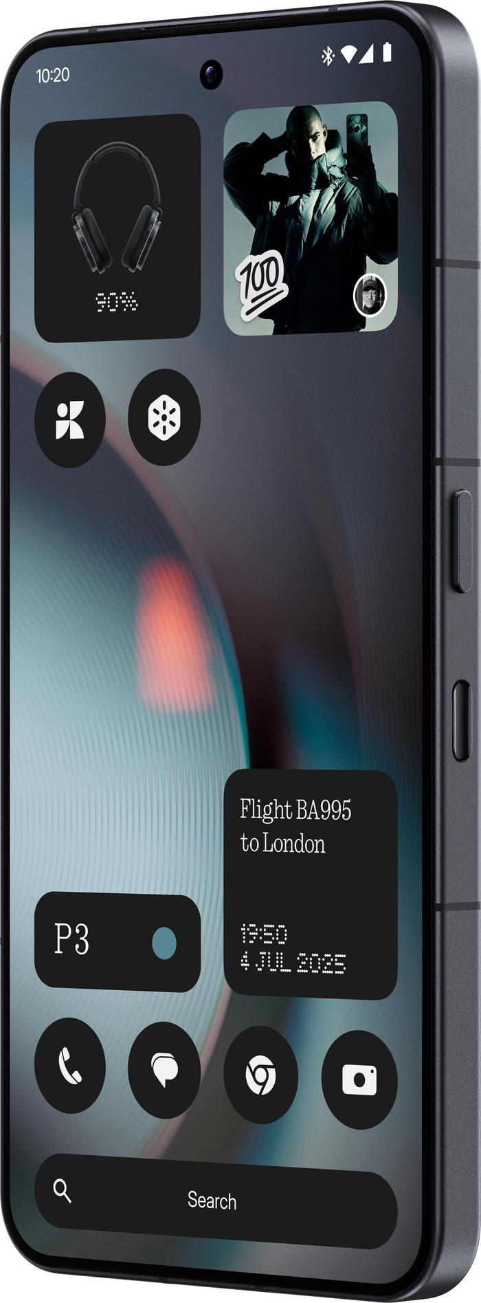 Nothing Phone (3) 256GB Schwarz 5G + Zubehörset vorne