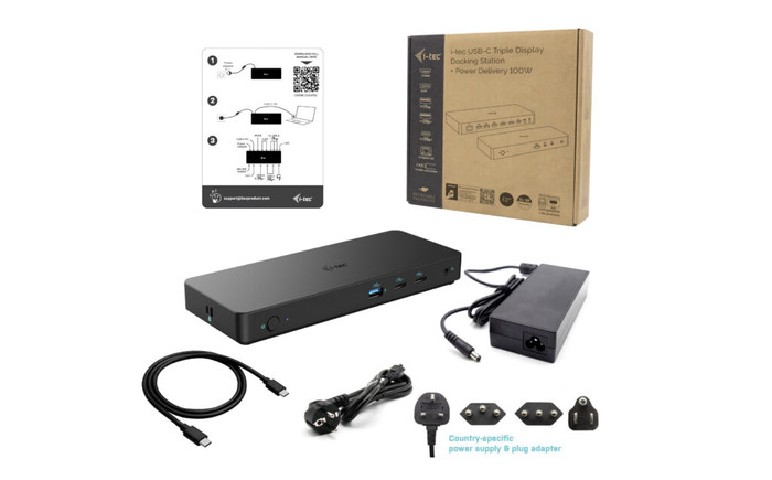 i-tec USB-C Triple Display Docking Station 100W accessory
