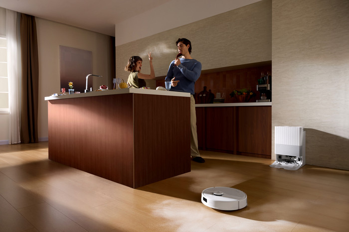 Roborock Qrevo Edge 5V1 White produkt in gebrauch