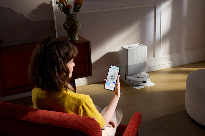 Roborock Qrevo Edge 5V1 White produkt in gebrauch