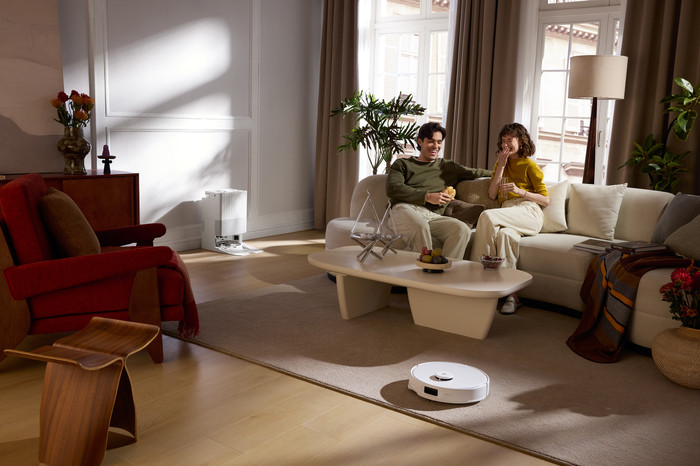 Roborock Qrevo Edge 5V1 White produkt in gebrauch